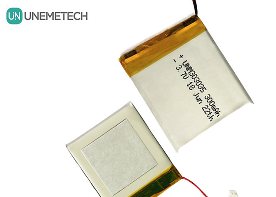 300mAh μπαταρία πολυμερούς λιθίου 303035 ονομαστική τάση 3,7 V μπαταρία λιποδιαλύματος MSDS Εγκρίθηκε