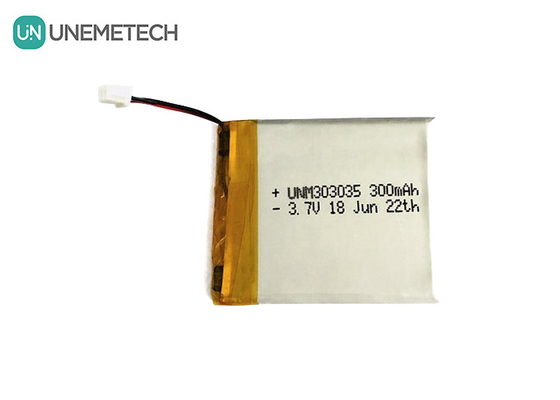 300mAh μπαταρία πολυμερούς λιθίου 303035 ονομαστική τάση 3,7 V μπαταρία λιποδιαλύματος MSDS Εγκρίθηκε