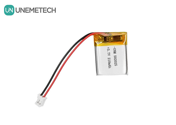 3.7V 210mAh Custom Lithium Polymer Battery 502025 με PCB και μολύβδινα καλώδια για σύστημα ηλεκτρονικού ποδηλάτου