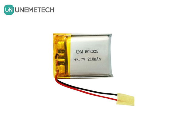 3.7V 210mAh Custom Lithium Polymer Battery 502025 με PCB και μολύβδινα καλώδια για σύστημα ηλεκτρονικού ποδηλάτου