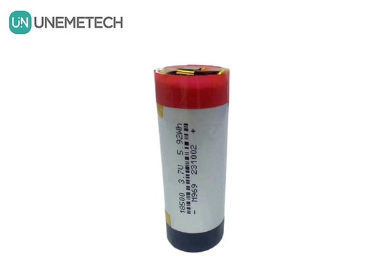 3A κυλινδρική μπαταρία LiPo 3.7V 1600mAh 18500 μπαταρία πολυμερούς λιθίου για καταναλωτικά ηλεκτρονικά