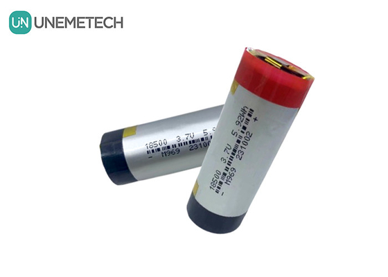 3A κυλινδρική μπαταρία LiPo 3.7V 1600mAh 18500 μπαταρία πολυμερούς λιθίου για καταναλωτικά ηλεκτρονικά