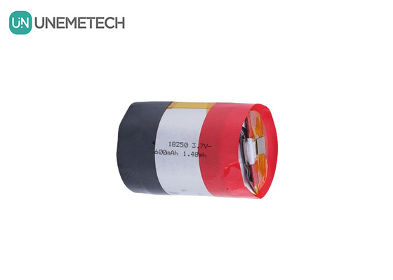 18250 630mAh 3.7V κυλινδρική επαναφορτιζόμενη μπαταρία πολυμερούς ιόντων λιθίου με ρεύμα εκφόρτισης 5A