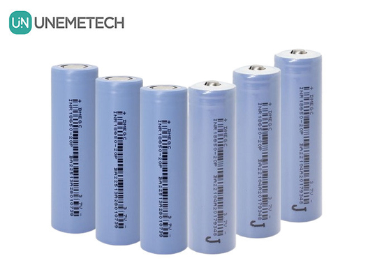 30A Συνεχή εκφόρτιση 18650 μπαταρίες 2000mAh 3.7V κυλινδρικό κύτταρο ιόντων λιθίου INR18650-20P