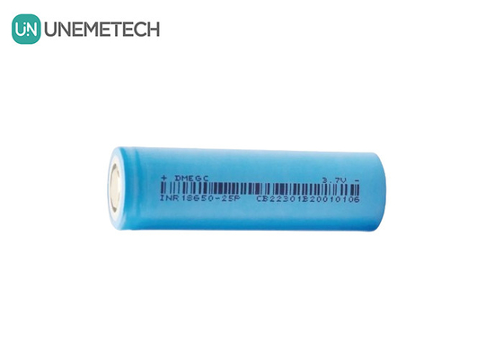 2500mAh 3.7V Max 6A συνεχής φόρτιση κυλινδρική μπαταρία ιόντων λιθίου 18650 INR18650-25P