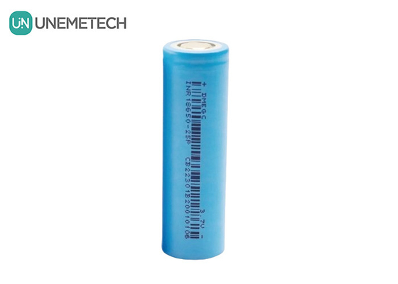 2500mAh 3.7V Max 6A συνεχής φόρτιση κυλινδρική μπαταρία ιόντων λιθίου 18650 INR18650-25P