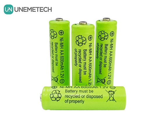 Μακρό κύκλο ζωής NiMH AA 1.2V 600mAh επαναφορτιζόμενη μπαταρία AA600 για παιχνίδια