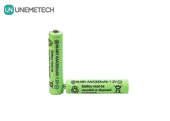 Ni-MH AAA μπαταρία 1.2V 300mAh επαναφορτιζόμενη μπαταρία για ηλιακά φώτα και τηλεχειριστή