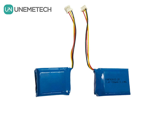 2S 7.4V Li-Polymer μπαταρία 782632 720mAh Custom Lipo μπαταρία