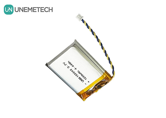 3.7V επαναφορτιζόμενη μπαταρία πολυμερούς Li 103040 1200 mAh για ιατρική συσκευή και λαμπτήρα LED
