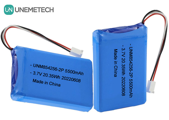 3.7V Li Poly επαναφορτιζόμενη μπαταρία 854256 2P 5500mAh μπαταρίες βιομηχανικού εξοπλισμού