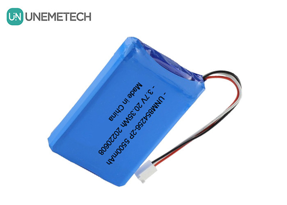 3.7V Li Poly επαναφορτιζόμενη μπαταρία 854256 2P 5500mAh μπαταρίες βιομηχανικού εξοπλισμού