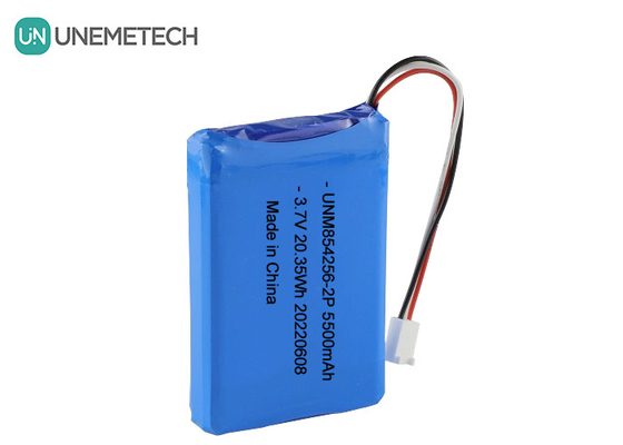 3.7V Li Poly επαναφορτιζόμενη μπαταρία 854256 2P 5500mAh μπαταρίες βιομηχανικού εξοπλισμού