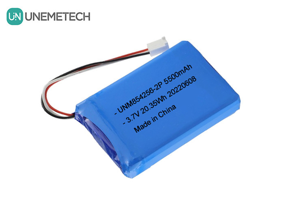 3.7V Li Poly επαναφορτιζόμενη μπαταρία 854256 2P 5500mAh μπαταρίες βιομηχανικού εξοπλισμού
