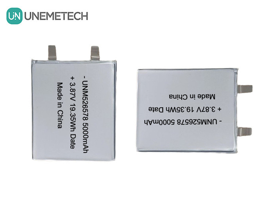 526578 3.87V Υψηλής τάσης μπαταρία LiPo 5000mAh 4.45V Τύπος τάσης