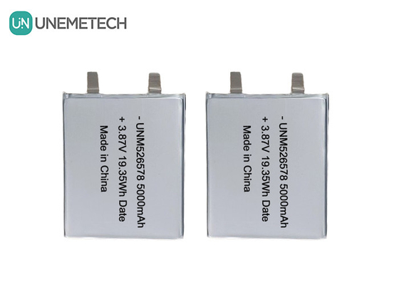 526578 3.87V Υψηλής τάσης μπαταρία LiPo 5000mAh 4.45V Τύπος τάσης