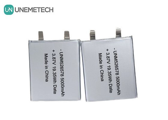 526578 3.87V Υψηλής τάσης μπαταρία LiPo 5000mAh 4.45V Τύπος τάσης