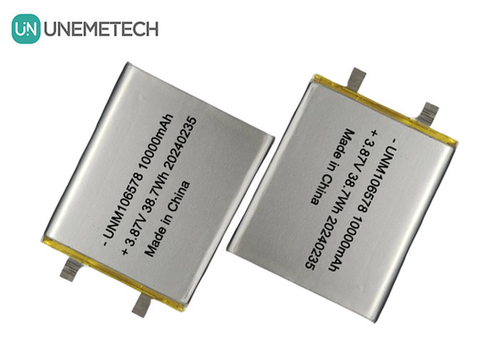 Η μπαταρία LiPo υψηλής χωρητικότητας 10000mAh 3.87V 106578 Για συστήματα αποθήκευσης ενέργειας