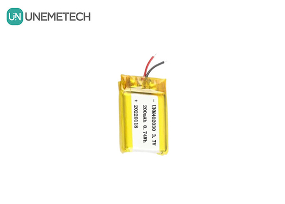 Μικρό μέγεθος 402030 3.7V 200mAh επαναφορτιζόμενη μπαταρία Lipo για ηλεκτρονικά προϊόντα