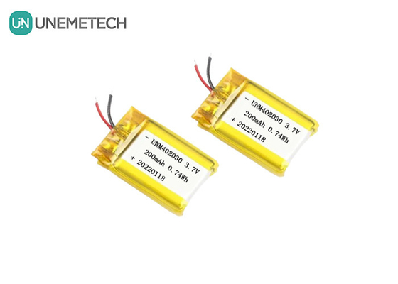 Μικρό μέγεθος 402030 3.7V 200mAh επαναφορτιζόμενη μπαταρία Lipo για ηλεκτρονικά προϊόντα