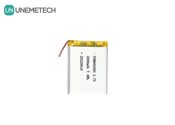 UNEMETECH 605060 2000mAh Πολυμερή μπαταρία λιθίου 3.7V Όργανο ομορφιάς επαναφορτιζόμενη μπαταρία