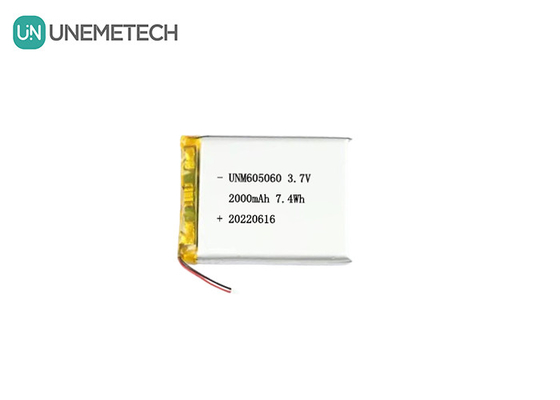 UNEMETECH 605060 2000mAh Πολυμερή μπαταρία λιθίου 3.7V Όργανο ομορφιάς επαναφορτιζόμενη μπαταρία