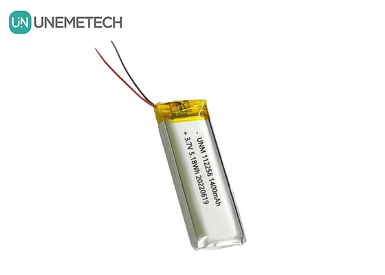 3.7V επαναφορτιζόμενη μπαταρία ιόντων λιθίου 1400mAh 112258 για φορητή τράπεζα ισχύος