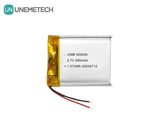 3.7V 290mAh επαναφορτιζόμενη μπαταρία πολυμερούς ιόντων λιθίου 303034 για ηλεκτρικά παιχνίδια