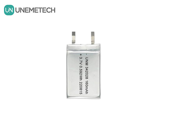 Bluetooth μπαταρία 160mAh 3.7V επαναφορτιζόμενη μπαταρία ιόντων λιθίου πολυμερούς 342028 για ιχνηλατητή
