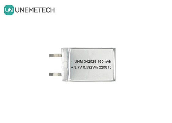 Bluetooth μπαταρία 160mAh 3.7V επαναφορτιζόμενη μπαταρία ιόντων λιθίου πολυμερούς 342028 για ιχνηλατητή