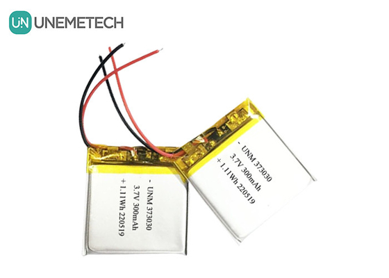 3.7V 300mAh LiPo επαναφορτιζόμενη μπαταρία 373030 για ομιλητή Bluetooth
