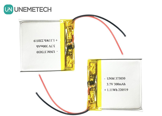 3.7V 300mAh LiPo επαναφορτιζόμενη μπαταρία 373030 για ομιλητή Bluetooth