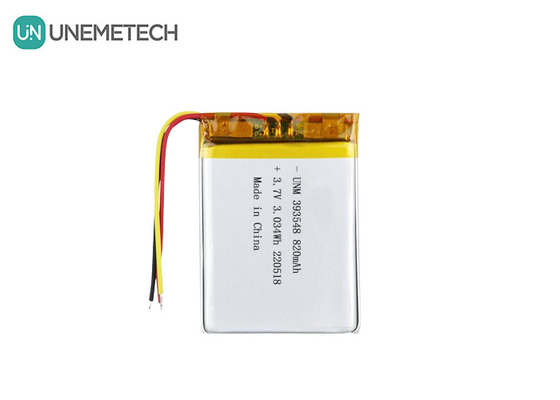 Λιθιοπολυμερή μπαταρία 3.7V 820mAh 393548 Lipo επαναφορτιζόμενη μπαταρία για ηλεκτρονική αντλία μαστού