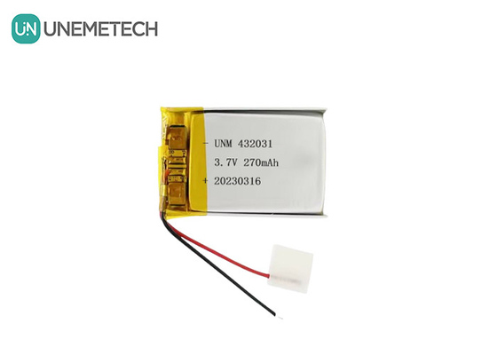 3.7V 270mAh 432031 Μπαταρία πολυμερούς λιθίου για ηλεκτρονικές συσκευές