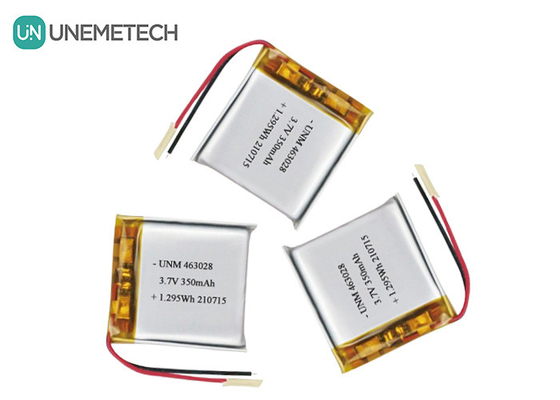 Λι-Πολυ πακέτα 463028 3.7V 350mAh επαναφορτιζόμενη μπαταρία πολυμερούς Li για Gamepad