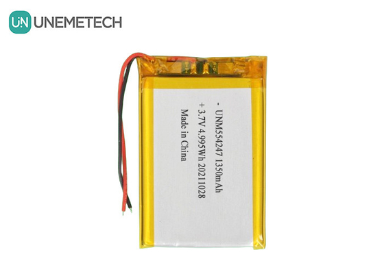 3.7V 1350mAh επαναφορτιζόμενη μπαταρία πολυμερούς ιόντων λιθίου 554247 για Μίνι Drone