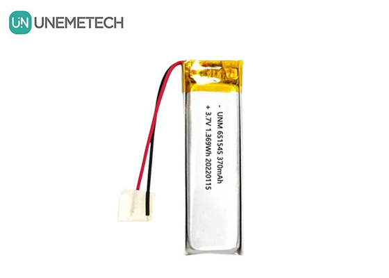 3.7V 370mAh 651545 επαναφορτιζόμενη μπαταρία πολυμερούς ιόντων λιθίου για ψηφιακά προϊόντα