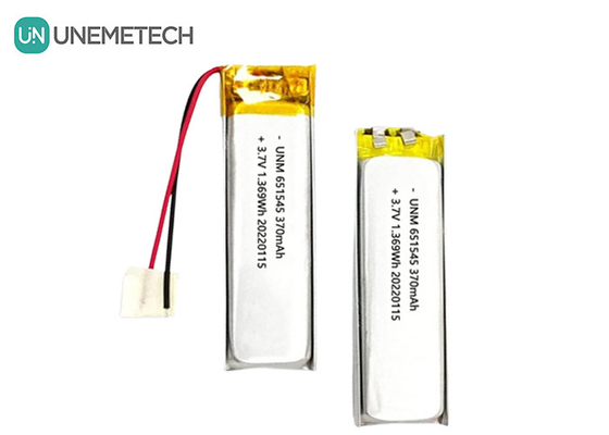 3.7V 370mAh 651545 επαναφορτιζόμενη μπαταρία πολυμερούς ιόντων λιθίου για ψηφιακά προϊόντα
