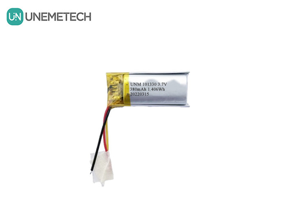 3.7V 380mAh επαναφορτιζόμενη μπαταρία Li-Polymer 101330 για Smartwatches
