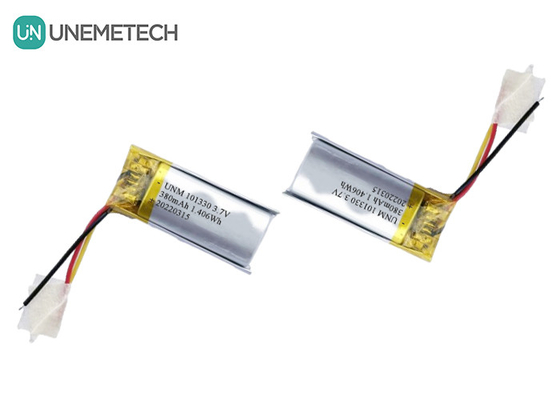 3.7V 380mAh επαναφορτιζόμενη μπαταρία Li-Polymer 101330 για Smartwatches