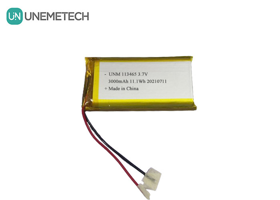 3.7V 3000mAh επαναφορτιζόμενη μπαταρία πολυμερούς λιθίου υψηλής χωρητικότητας 113465 για smartphone