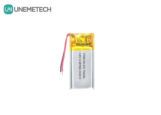 3.8V 75mAh μπαταρία πολυμερούς ιόντων λιθίου 321223 μικρή μπαταρία Lipo για ηλεκτρονικό στυλό