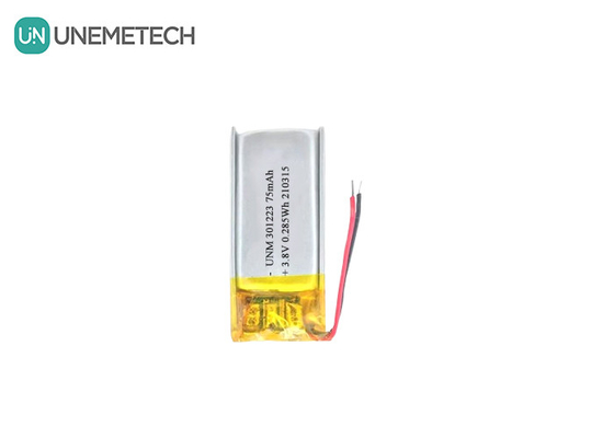 3.8V 75mAh μπαταρία πολυμερούς ιόντων λιθίου 321223 μικρή μπαταρία Lipo για ηλεκτρονικό στυλό