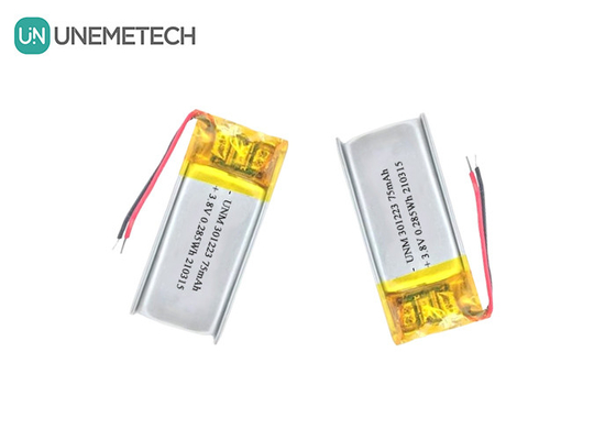 3.8V 75mAh μπαταρία πολυμερούς ιόντων λιθίου 321223 μικρή μπαταρία Lipo για ηλεκτρονικό στυλό