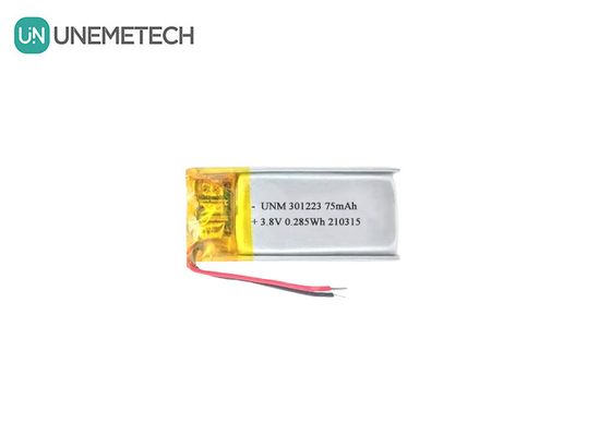 3.8V 75mAh μπαταρία πολυμερούς ιόντων λιθίου 321223 μικρή μπαταρία Lipo για ηλεκτρονικό στυλό