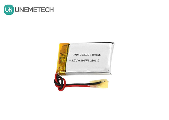 322030 Αναφορτιζόμενη μπαταρία πολυμερούς Li 3.7V 130mAh μπαταρία Lipo για ανιχνευτή γυμναστικής