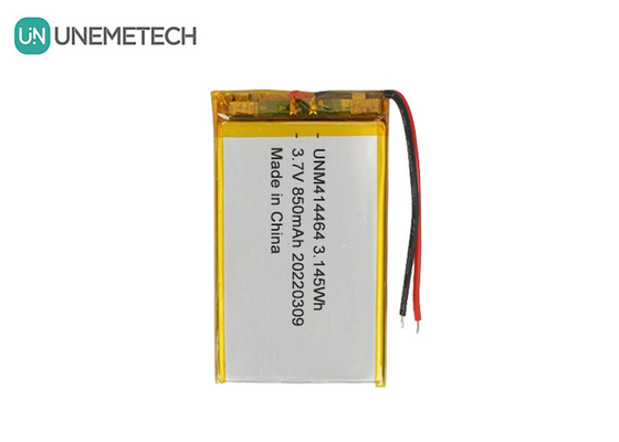 3.7V 850mAh επαναφορτιζόμενη μπαταρία LiPo 414464 μπαταρία τσάντας για τραπεζικό φως