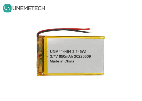 3.7V 850mAh επαναφορτιζόμενη μπαταρία LiPo 414464 μπαταρία τσάντας για τραπεζικό φως
