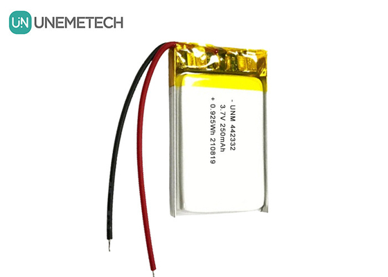 3.7V 250mAh Lipo επαναφορτιζόμενη μπαταρία 442332 Για φορητές ηλεκτρονικές ζυγίδες