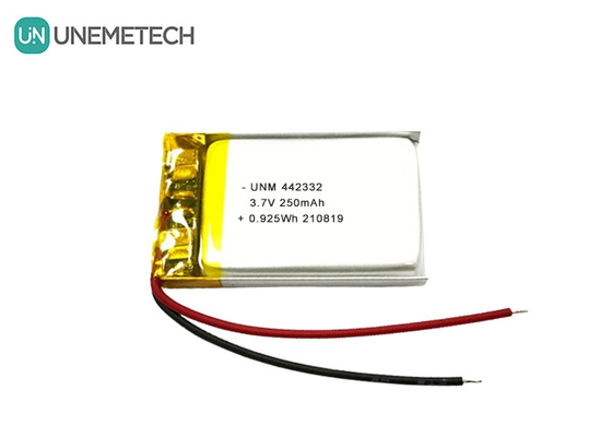 3.7V 250mAh Lipo επαναφορτιζόμενη μπαταρία 442332 Για φορητές ηλεκτρονικές ζυγίδες